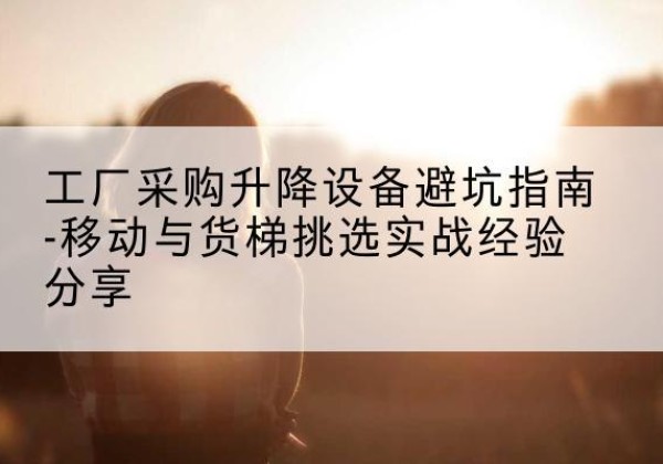 范县移动式升降机怎么选-工厂采购升降设备避坑指南-移动与货梯挑选实战经验分享
